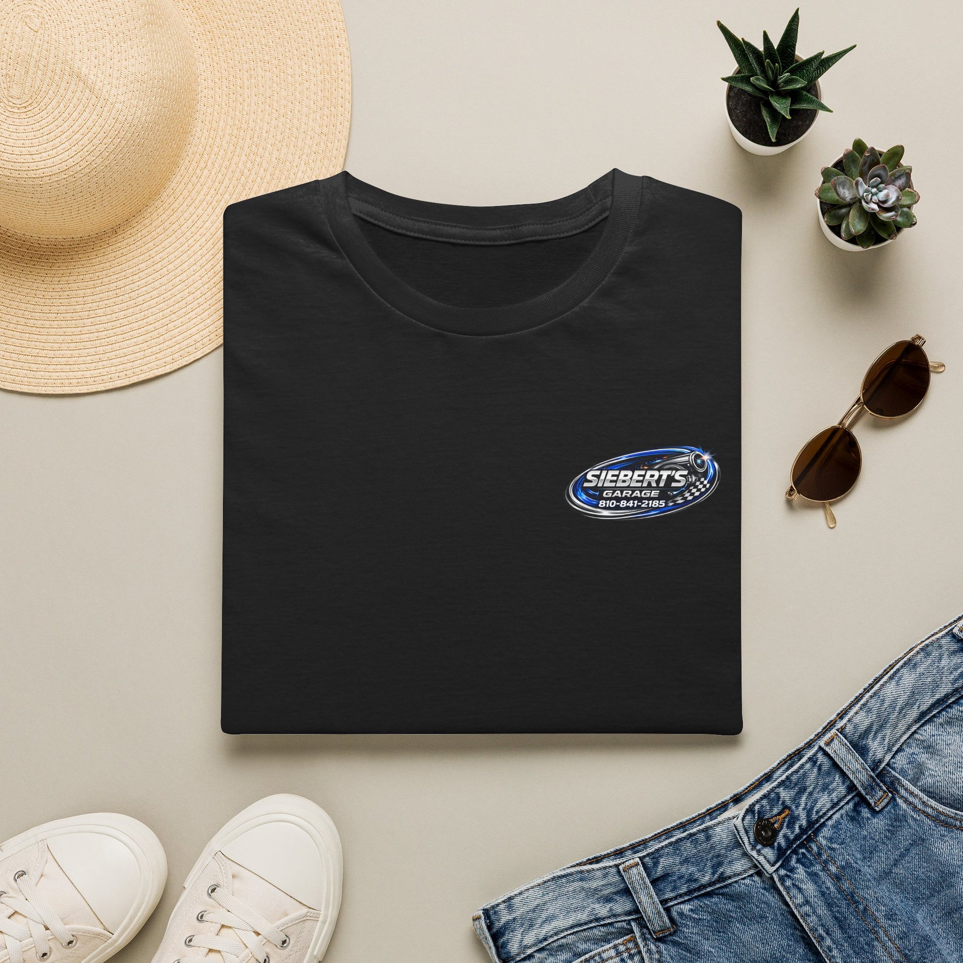 Siebert’s Garage Vintage Logo T-Shirt | Minimal Automotive Shop Tee