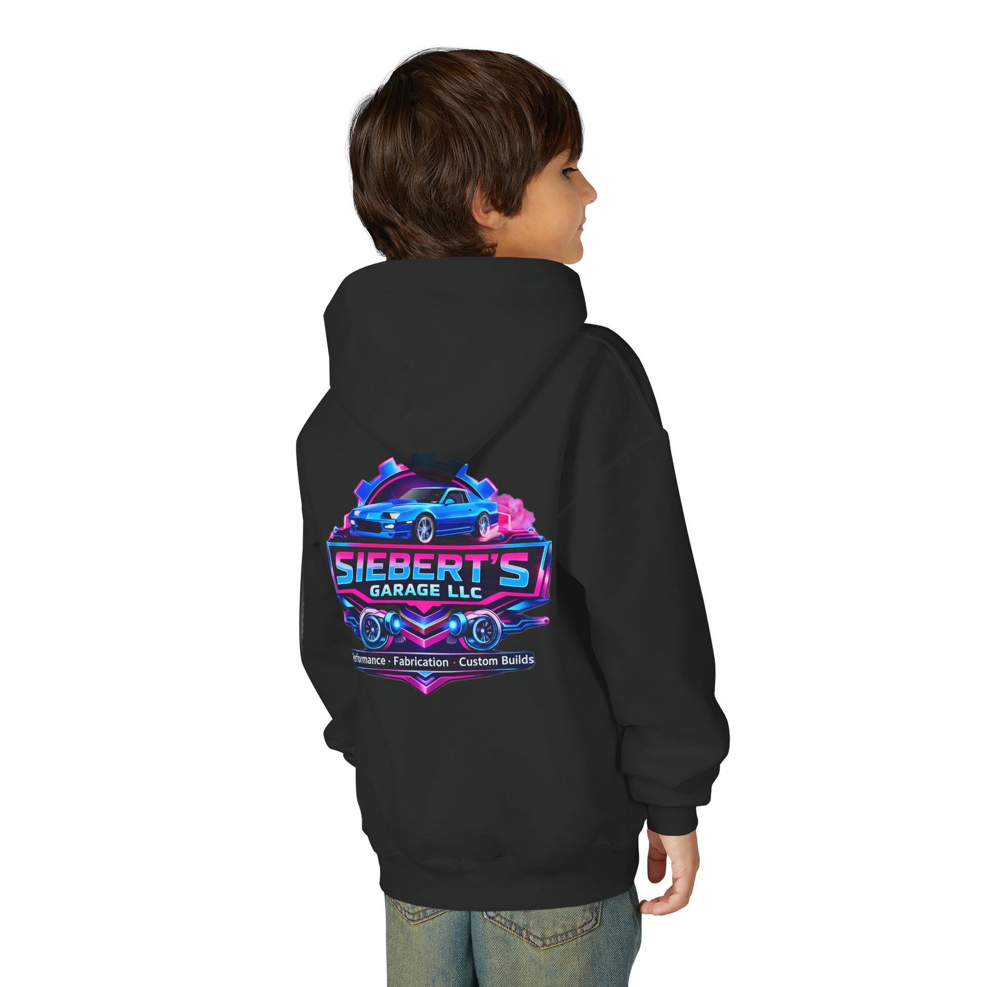 Youth Hoodie — Siebert's Garage Performance Car Logo Pullover