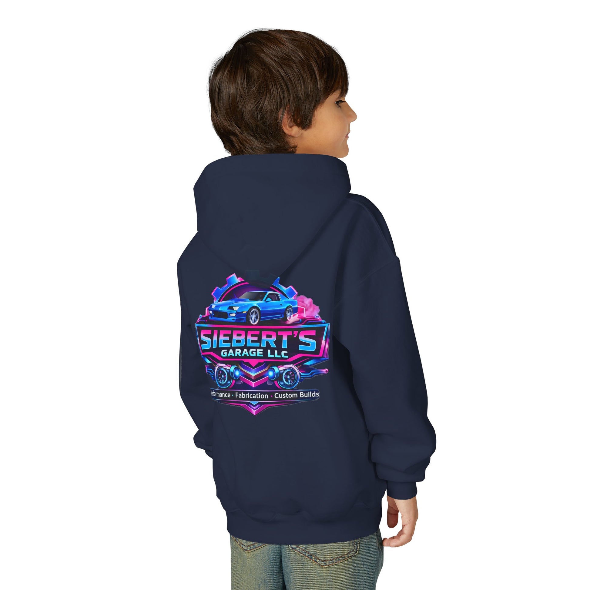 Youth Hoodie — Siebert's Garage Performance Car Logo Pullover