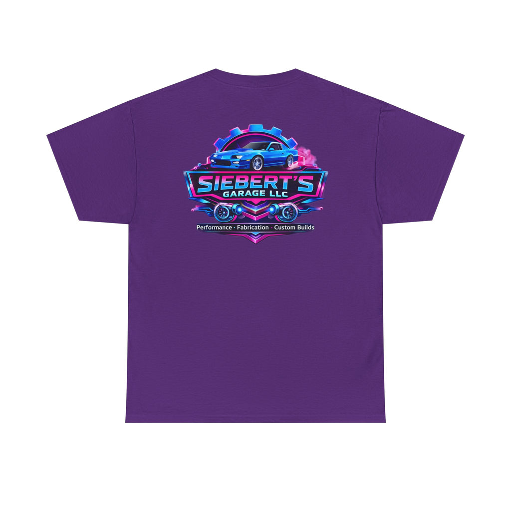 Garage Logo T-Shirt — "Siebert's Garage LLC" Retro Car Mechanic Tee