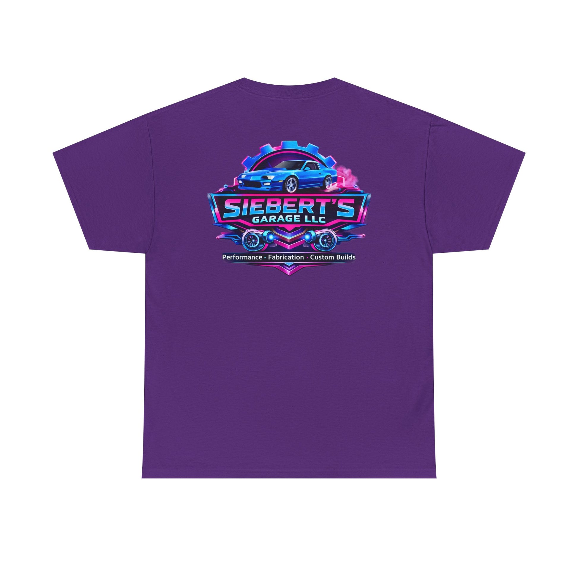 Garage Logo T-Shirt — "Siebert's Garage LLC" Retro Car Mechanic Tee