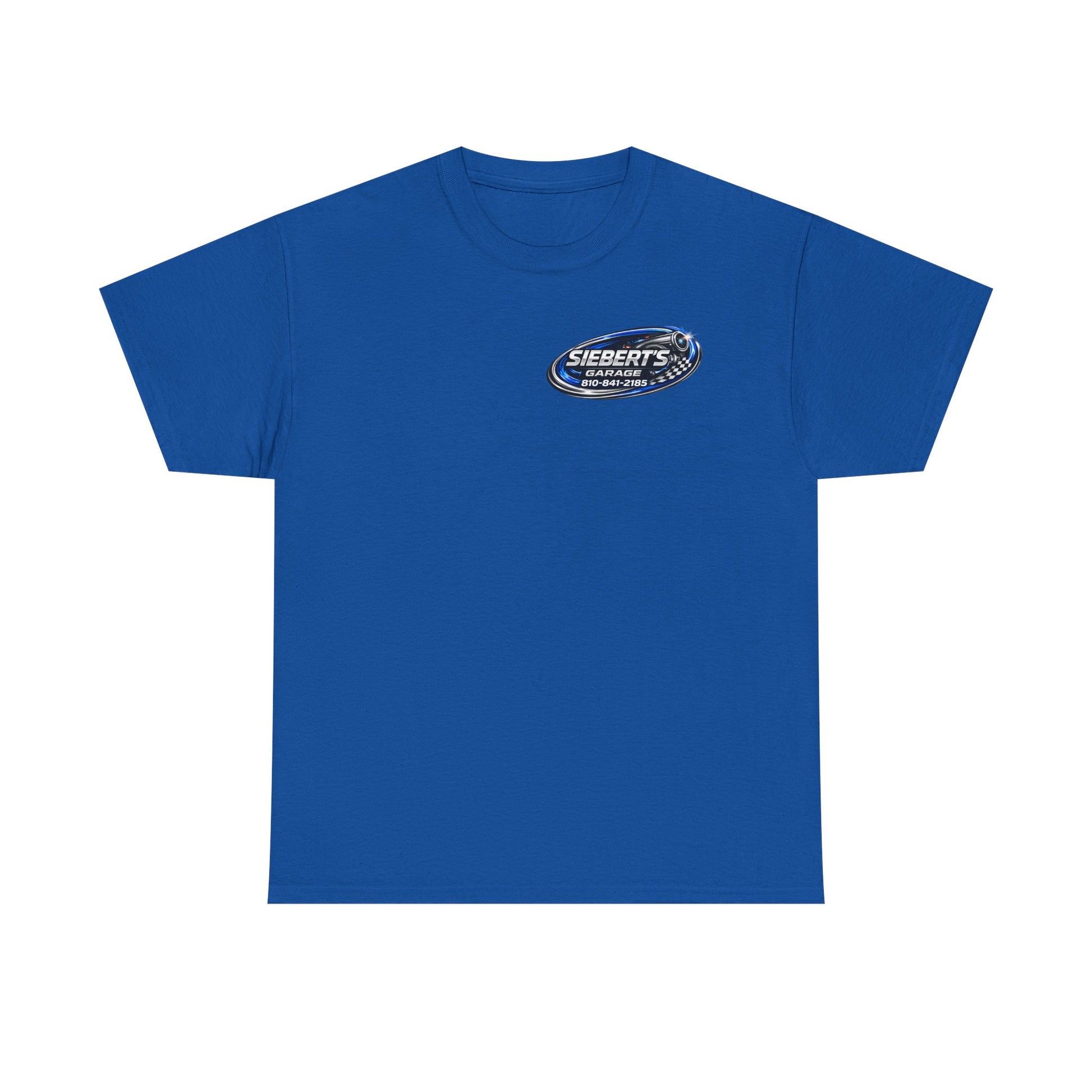 Garage Logo T-Shirt — "Siebert's Garage LLC" Retro Car Mechanic Tee