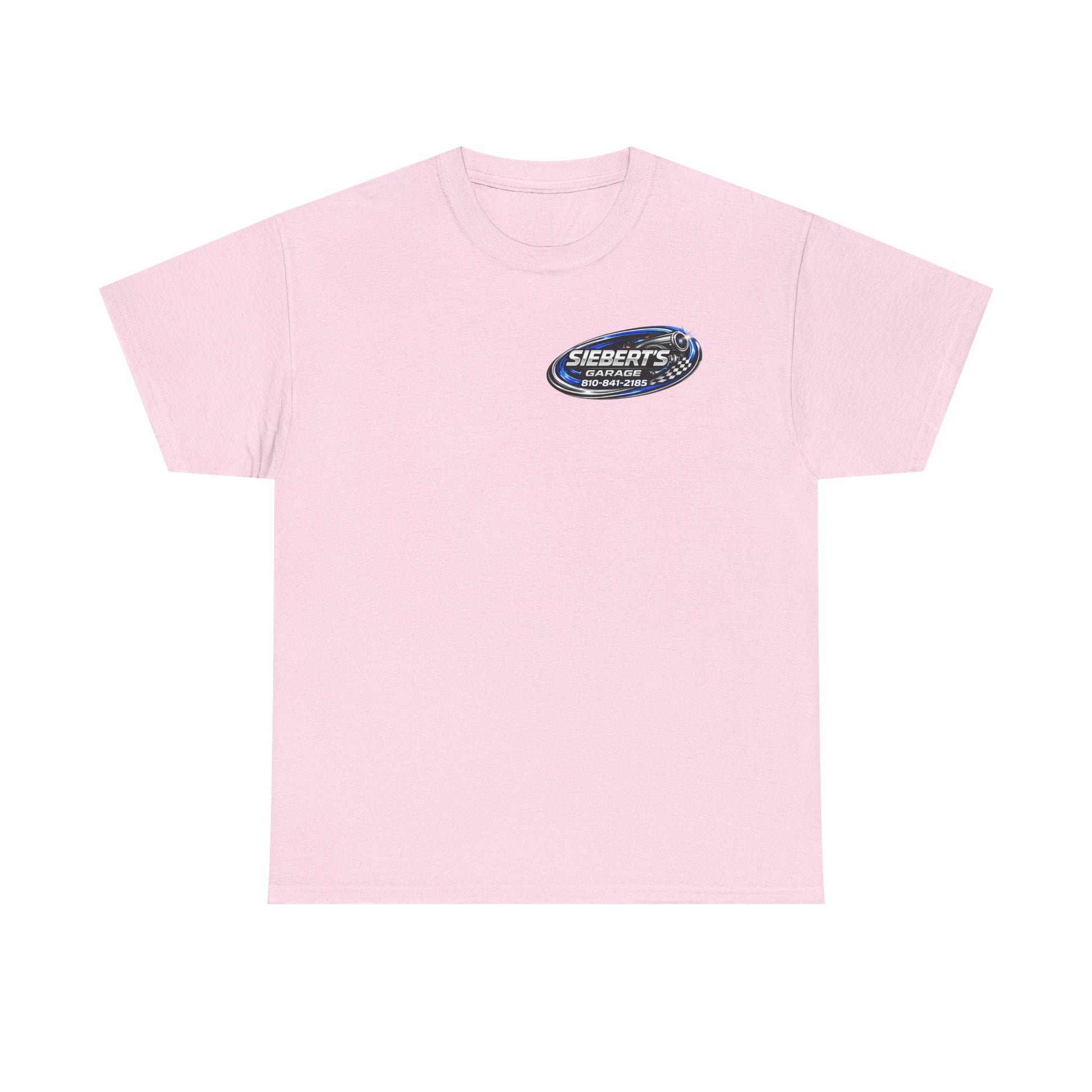 Garage Logo T-Shirt — "Siebert's Garage LLC" Retro Car Mechanic Tee