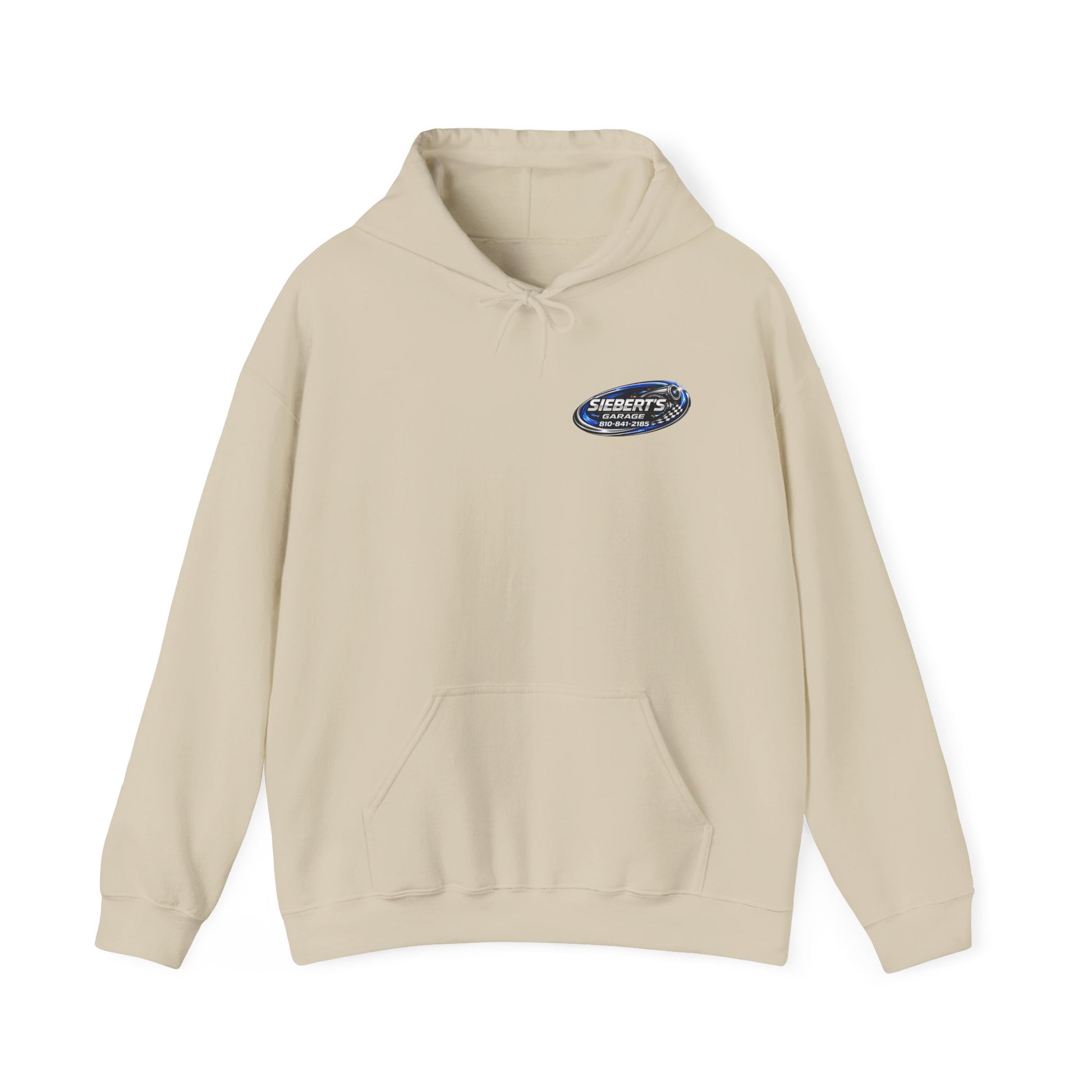 Siebert’s Garage Hoodie | Retro Automotive Shop Pullover