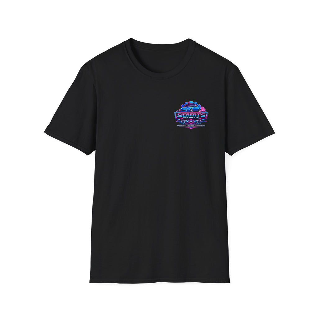 Not again T-Shirt — Siebert's Garage Retro Neon Logo Tee
