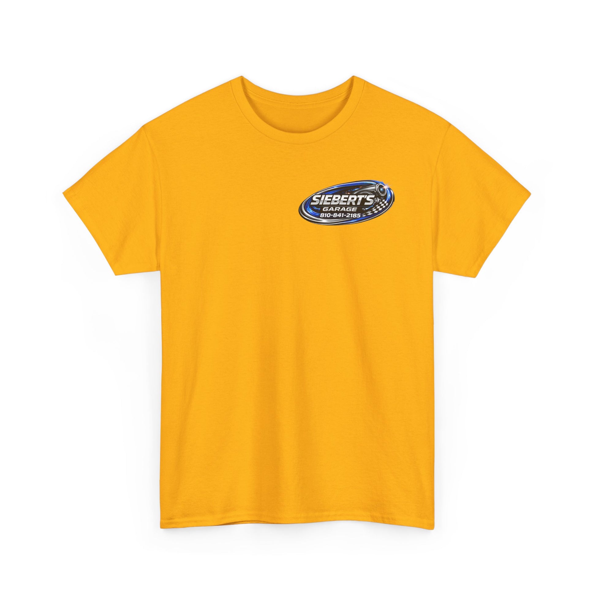 Garage Logo T-Shirt — "Siebert's Garage LLC" Retro Car Mechanic Tee