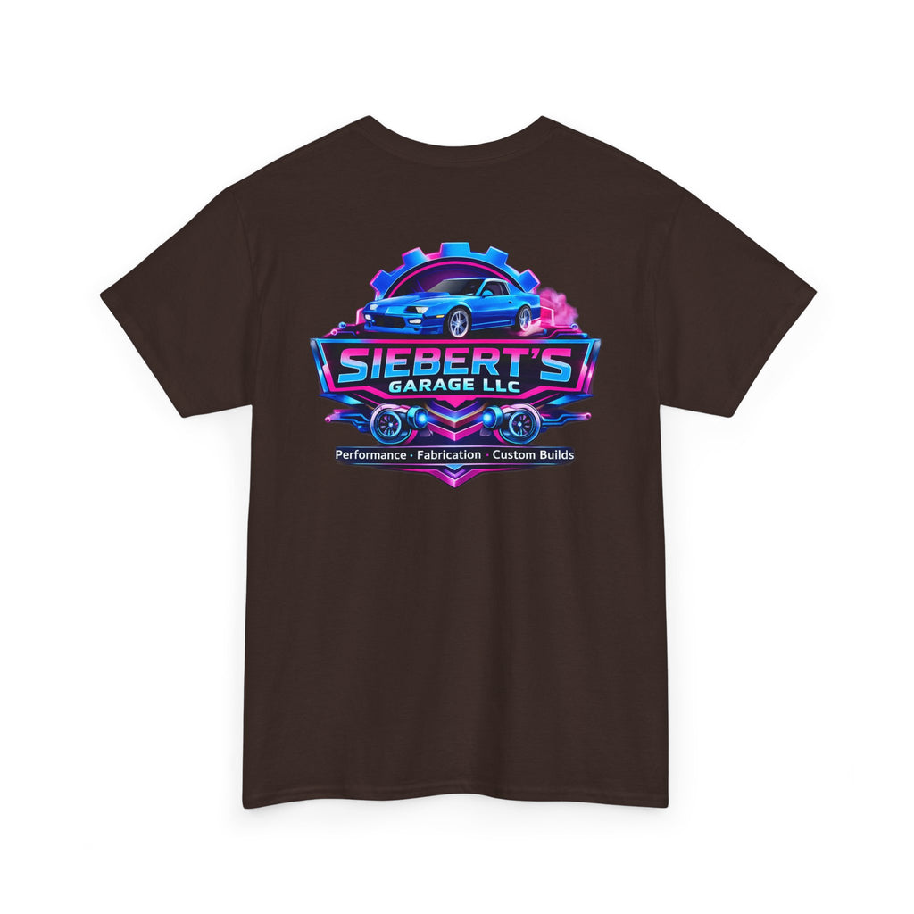 Garage Logo T-Shirt — "Siebert's Garage LLC" Retro Car Mechanic Tee