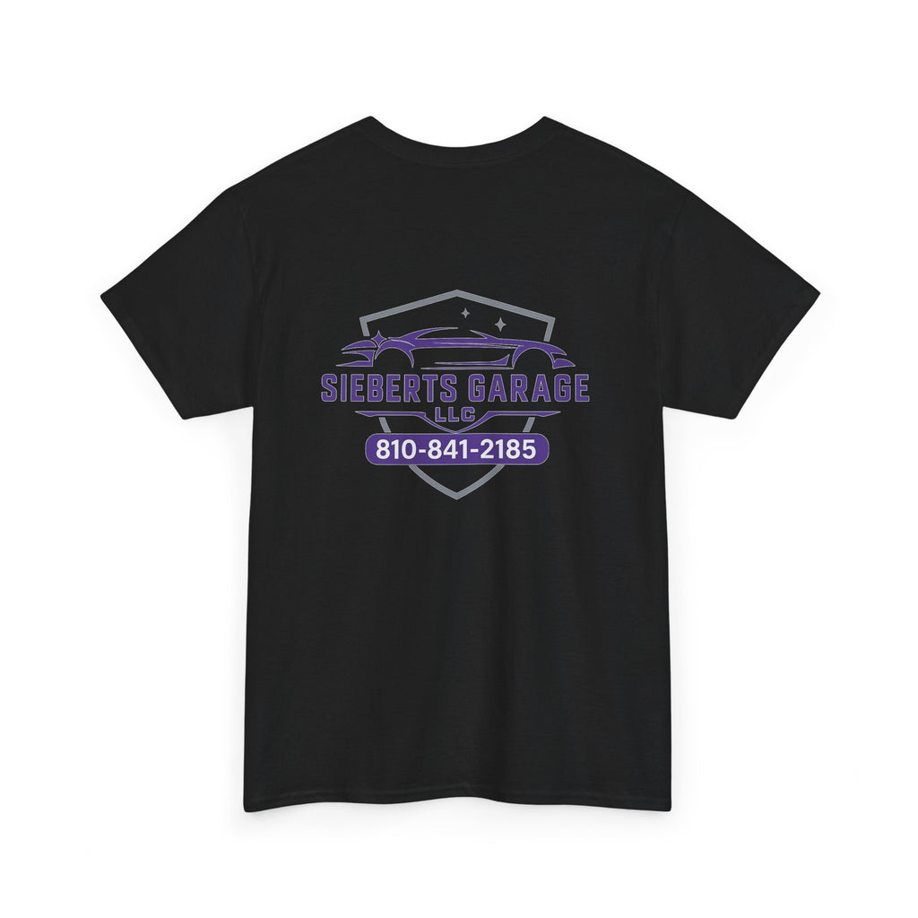 Custom Garage Tee, Unisex Cotton T-Shirt for Car Lovers, Unique Gift for Mechanics, Personalized Workwear, Garage Decor