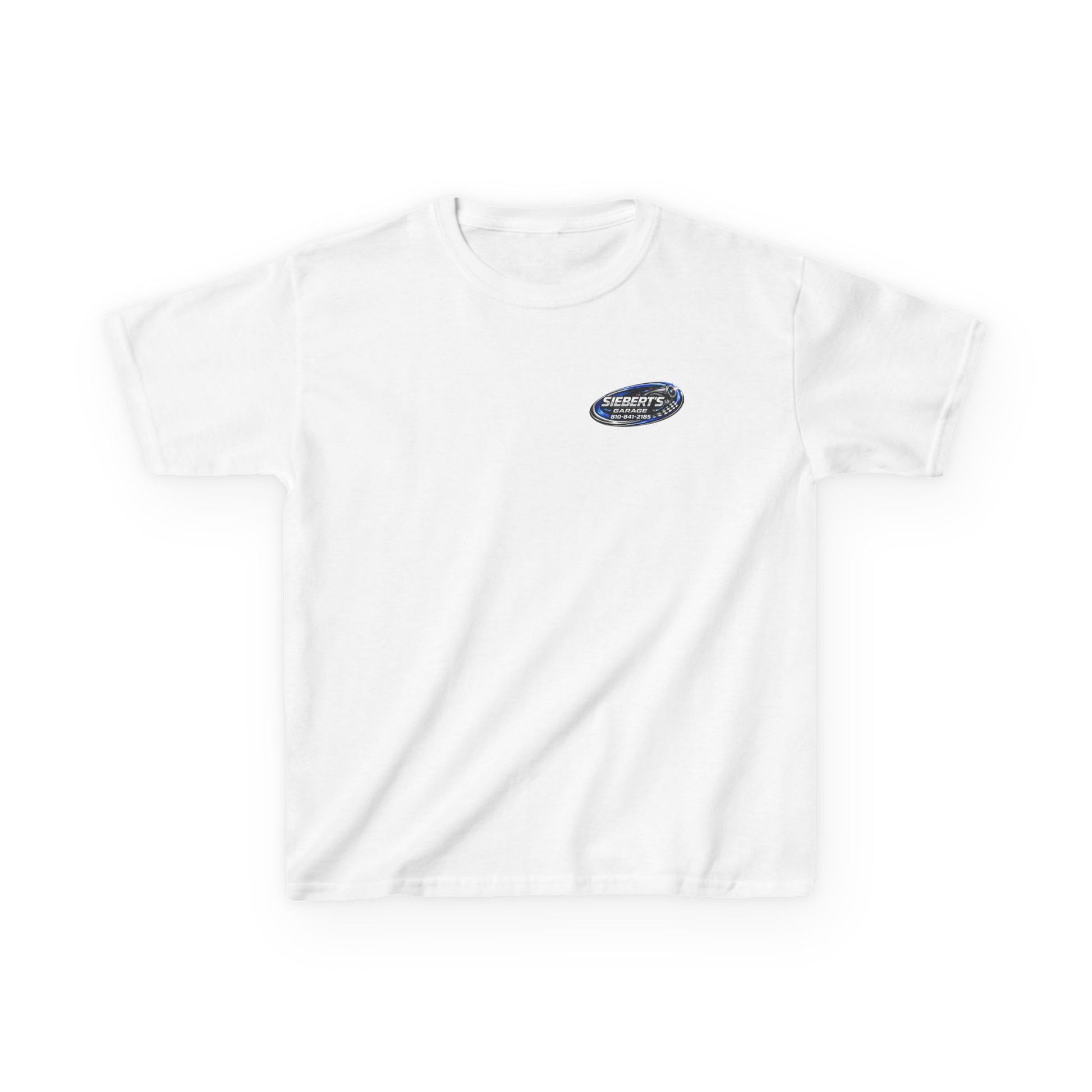 Kids Tee — Siebert’s Garage Neon Car Logo Shirt